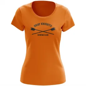 100% Cotton Gray Knights Rowing Club Women's Team Spirit T-Shirt