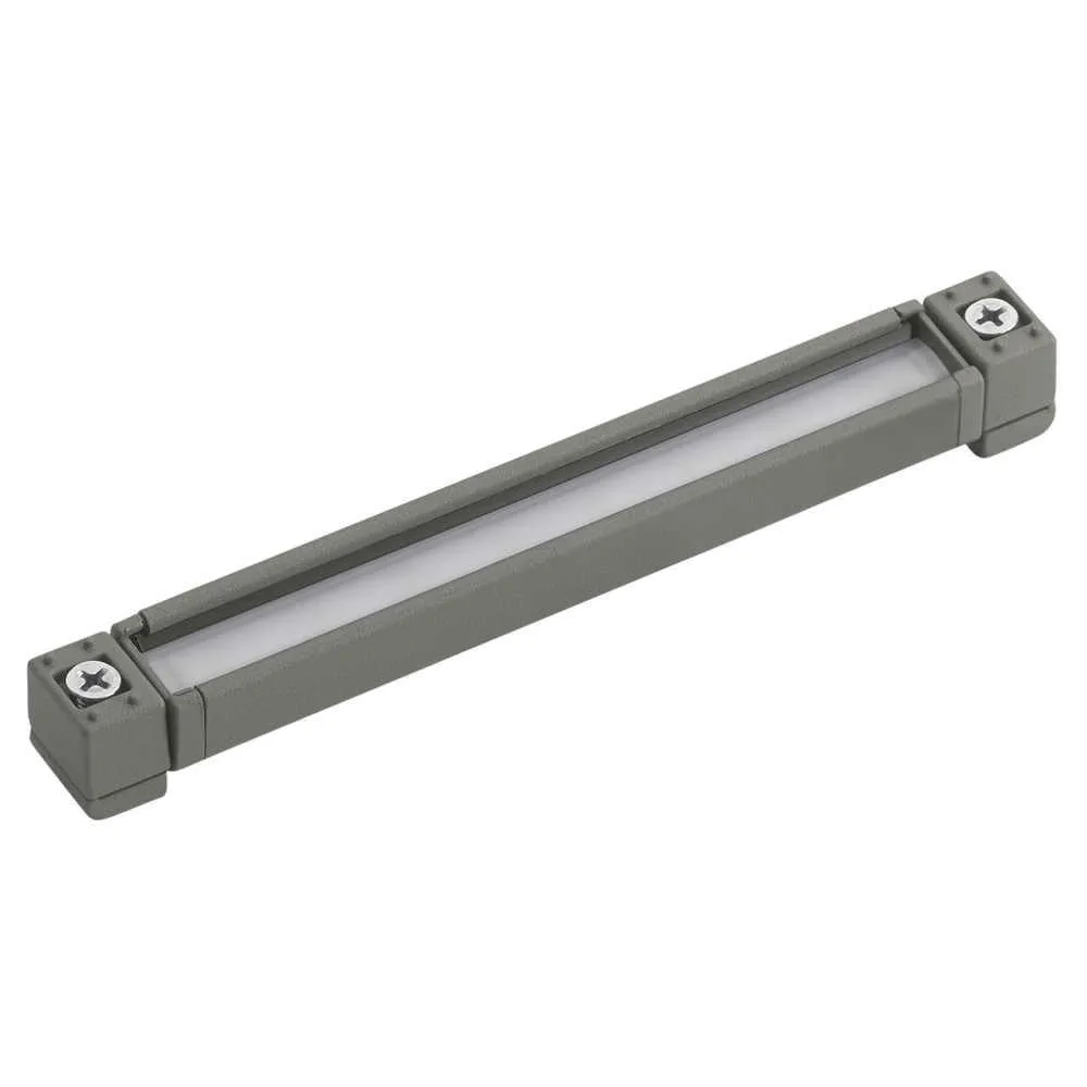 12V LED 6" Hardscape Light 3000K Gray Aluminum