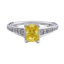 18k White Gold Bead Set Diamond Ring