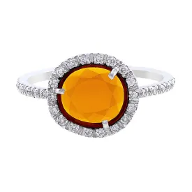 18k White Gold Pomellato Colpo Di Fulmine Citrine Ring