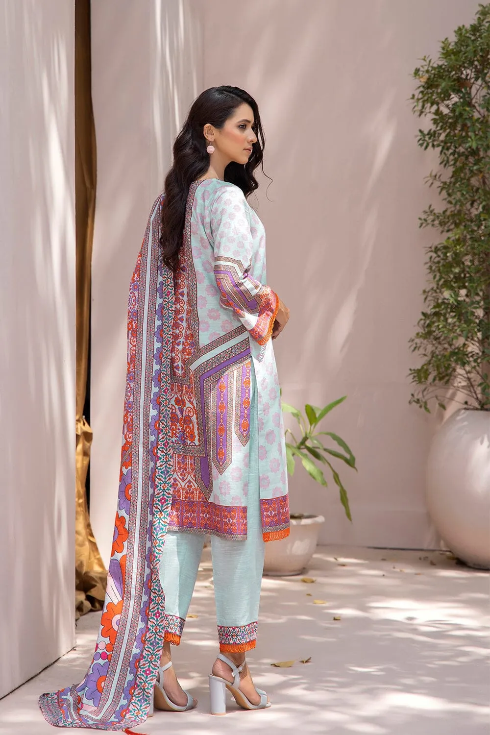 3PC Unstitched Khaddar Suit KKH-2206