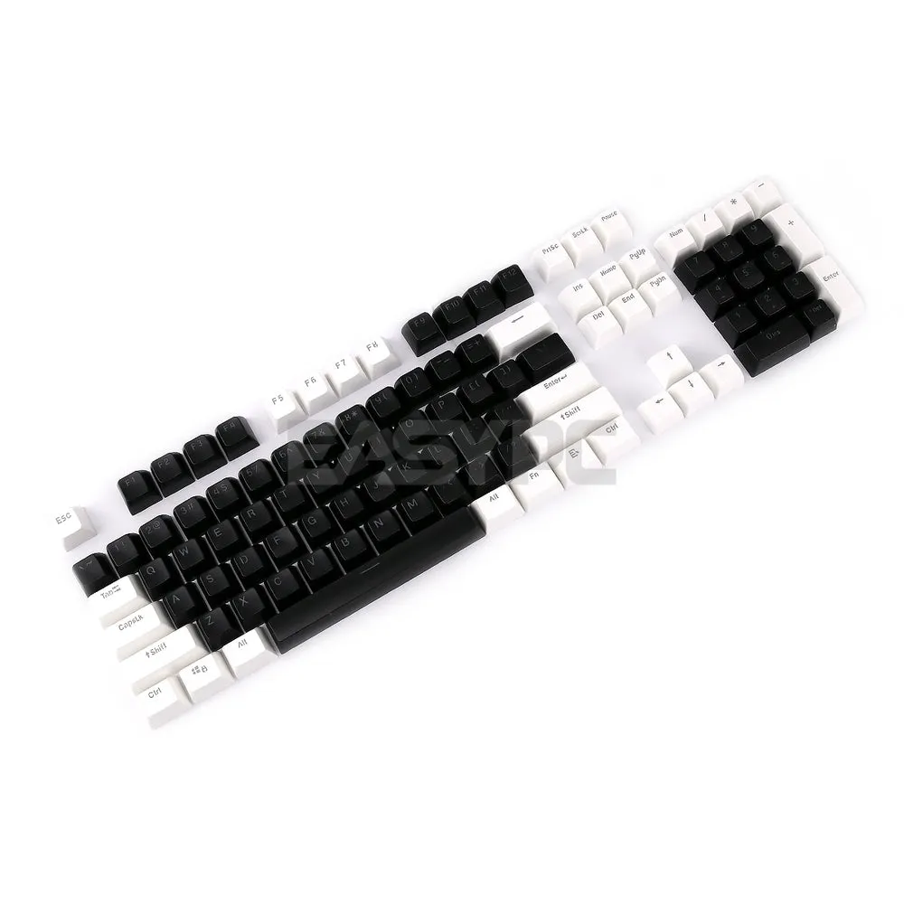 ABS Double Shot SA Keycaps White-Black, Black-White, Black-Red, Black-Blue, Blue-White, White-Red, White and Black Keycaps