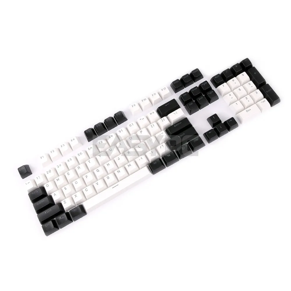 ABS Double Shot SA Keycaps White-Black, Black-White, Black-Red, Black-Blue, Blue-White, White-Red, White and Black Keycaps