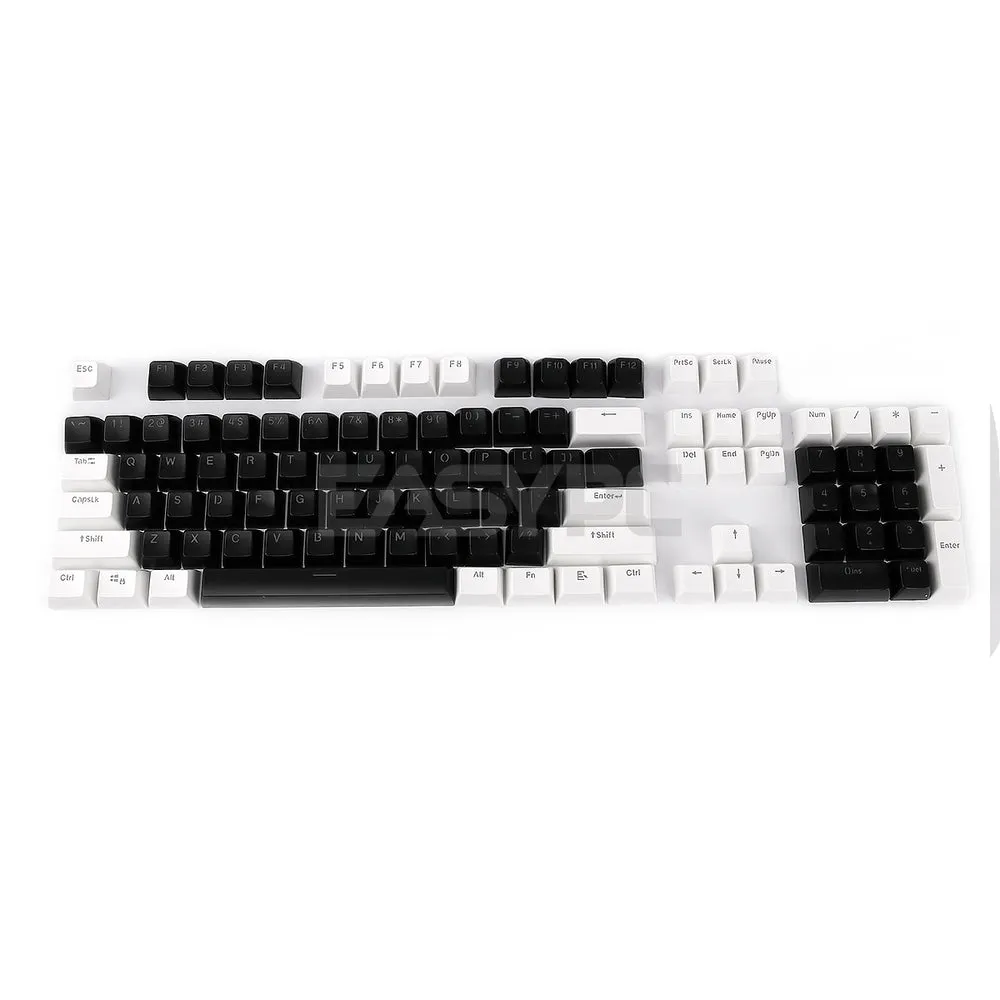 ABS Double Shot SA Keycaps White-Black, Black-White, Black-Red, Black-Blue, Blue-White, White-Red, White and Black Keycaps