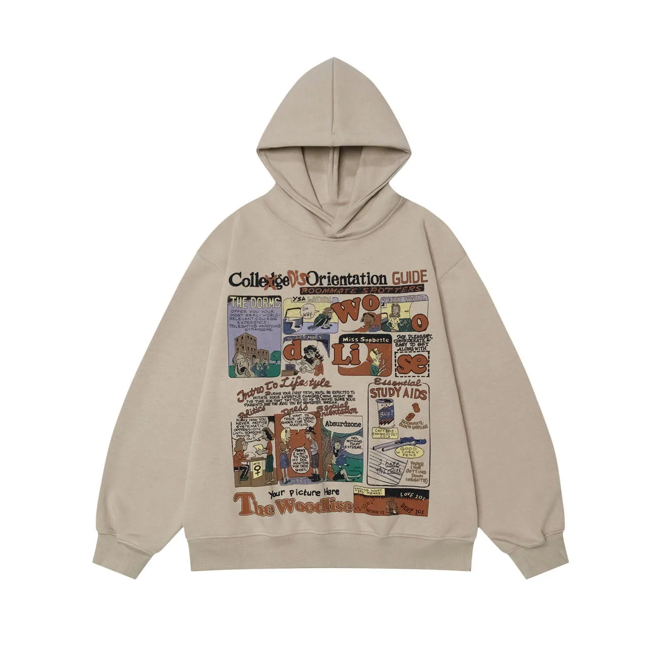 AG American Retro Cartoon Animation Hoodie
