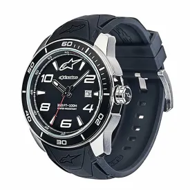 Alpinestars Tech 3H Waterproof Watch - Sleek Black & Steel Finish