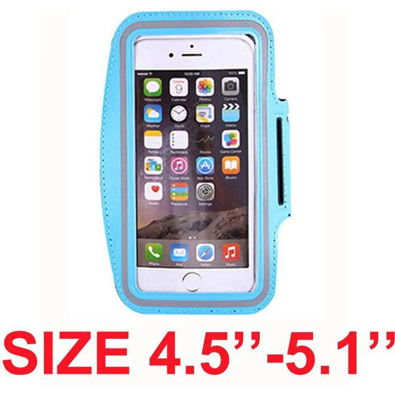 Armband For Size 4.5'' 4.7'' 5.5'' 6'' 6.3'' inch Sports Cell Phone Holder Case For iphone Huawei Samsung Xiaomi