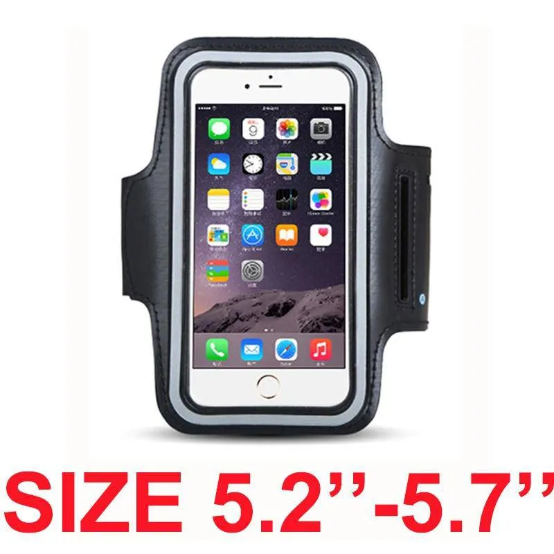Armband For Size 4.5'' 4.7'' 5.5'' 6'' 6.3'' inch Sports Cell Phone Holder Case For iphone Huawei Samsung Xiaomi