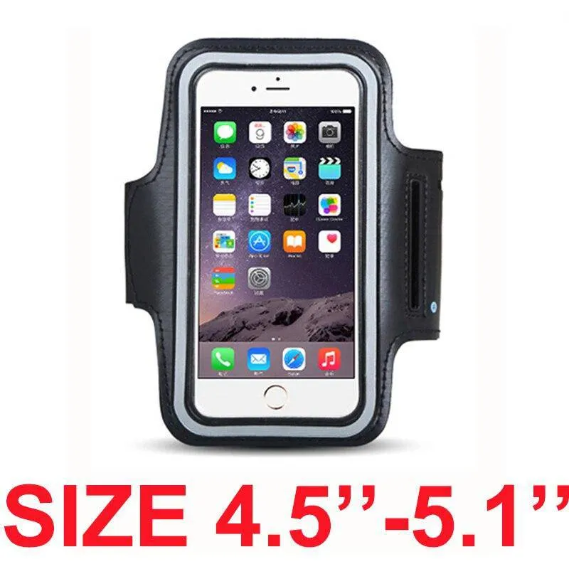 Armband For Size 4.5'' 4.7'' 5.5'' 6'' 6.3'' inch Sports Cell Phone Holder Case For iphone Huawei Samsung Xiaomi