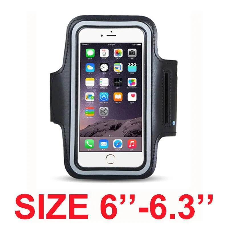 Armband For Size 4.5'' 4.7'' 5.5'' 6'' 6.3'' inch Sports Cell Phone Holder Case For iphone Huawei Samsung Xiaomi