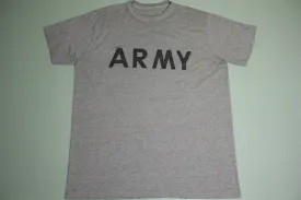 Army Heathered Gray Single Stitch Vintage 80's PT T-Shirt
