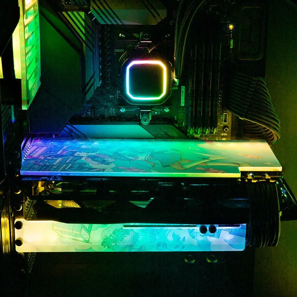 Blue Divergence RGB GPU Support Bracket