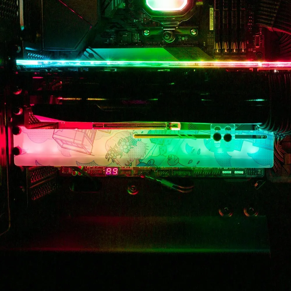Blue Divergence RGB GPU Support Bracket