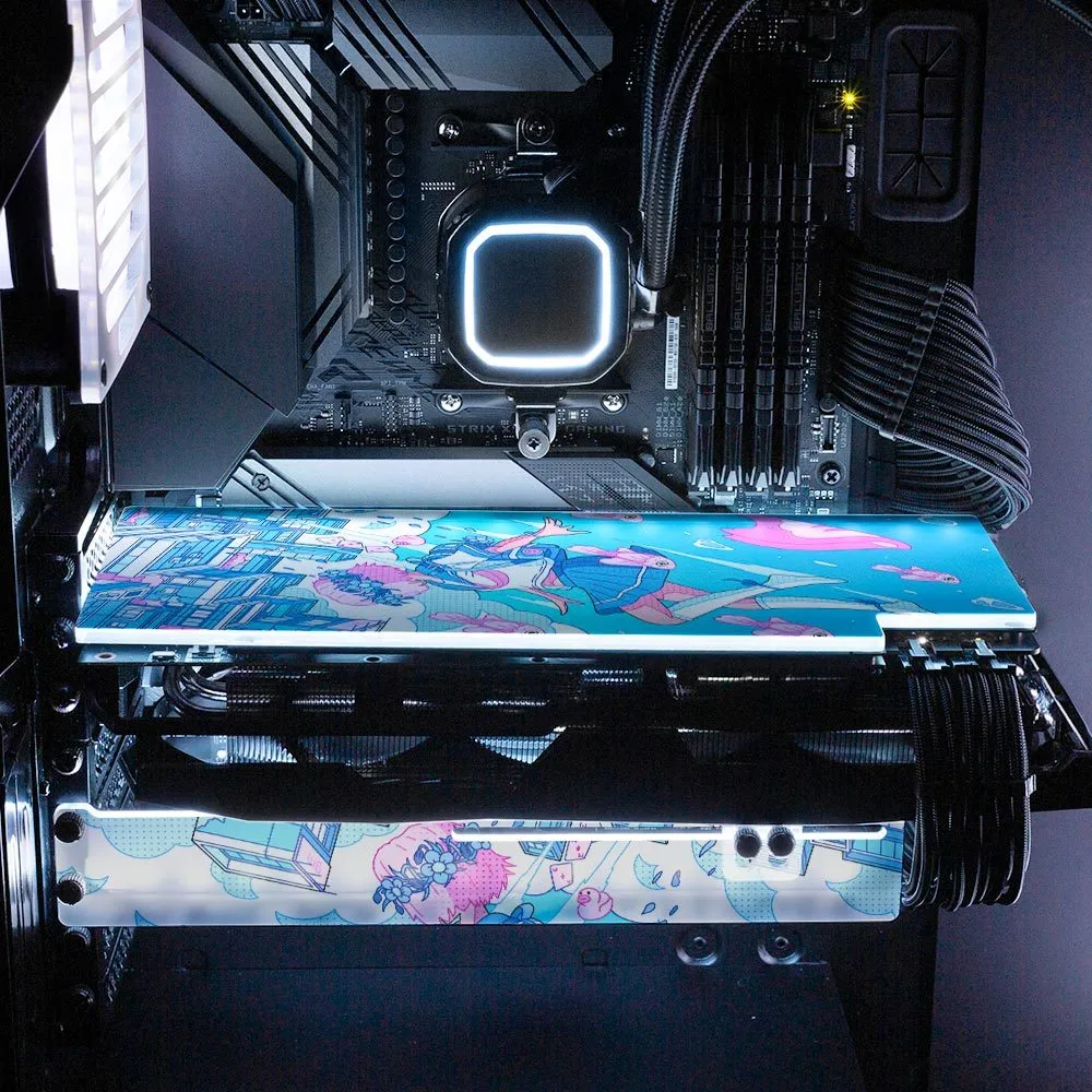 Blue Divergence RGB GPU Support Bracket