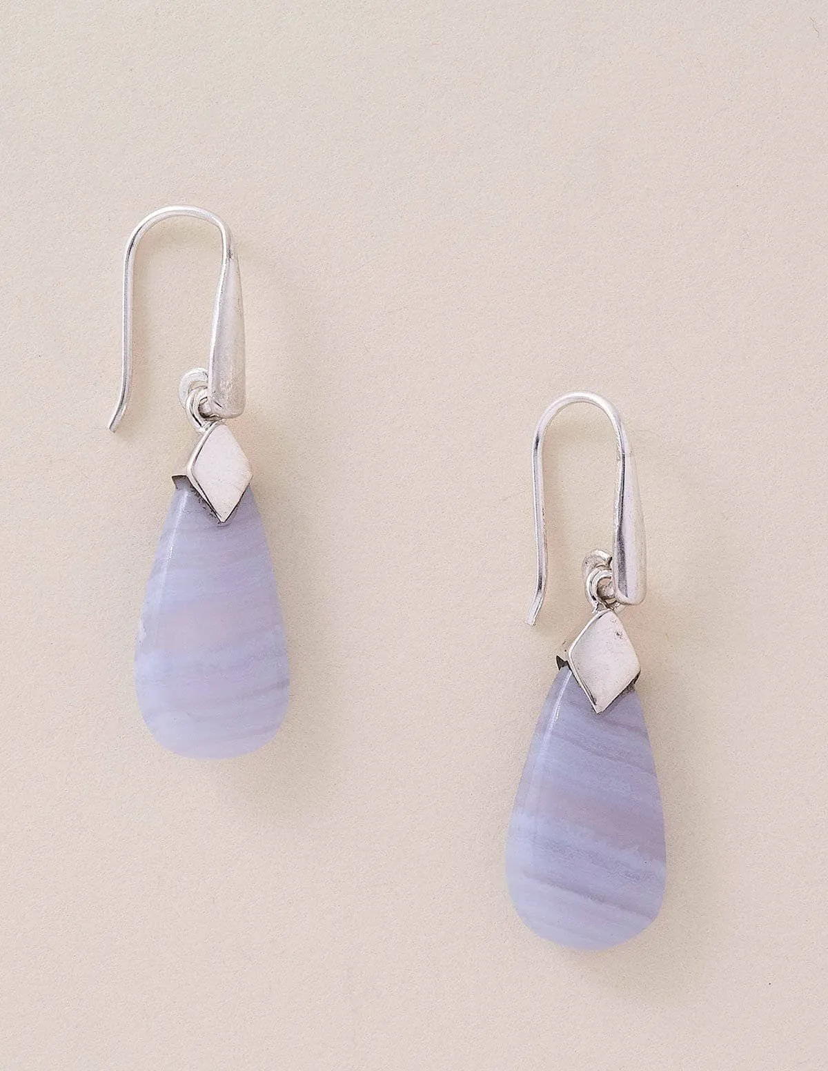 Blue Lace Agate Earrings