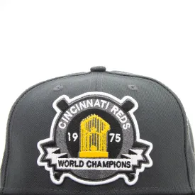 Cincinnati Reds 75 World Series Commissioner Fitted Cap (Dark Grey)