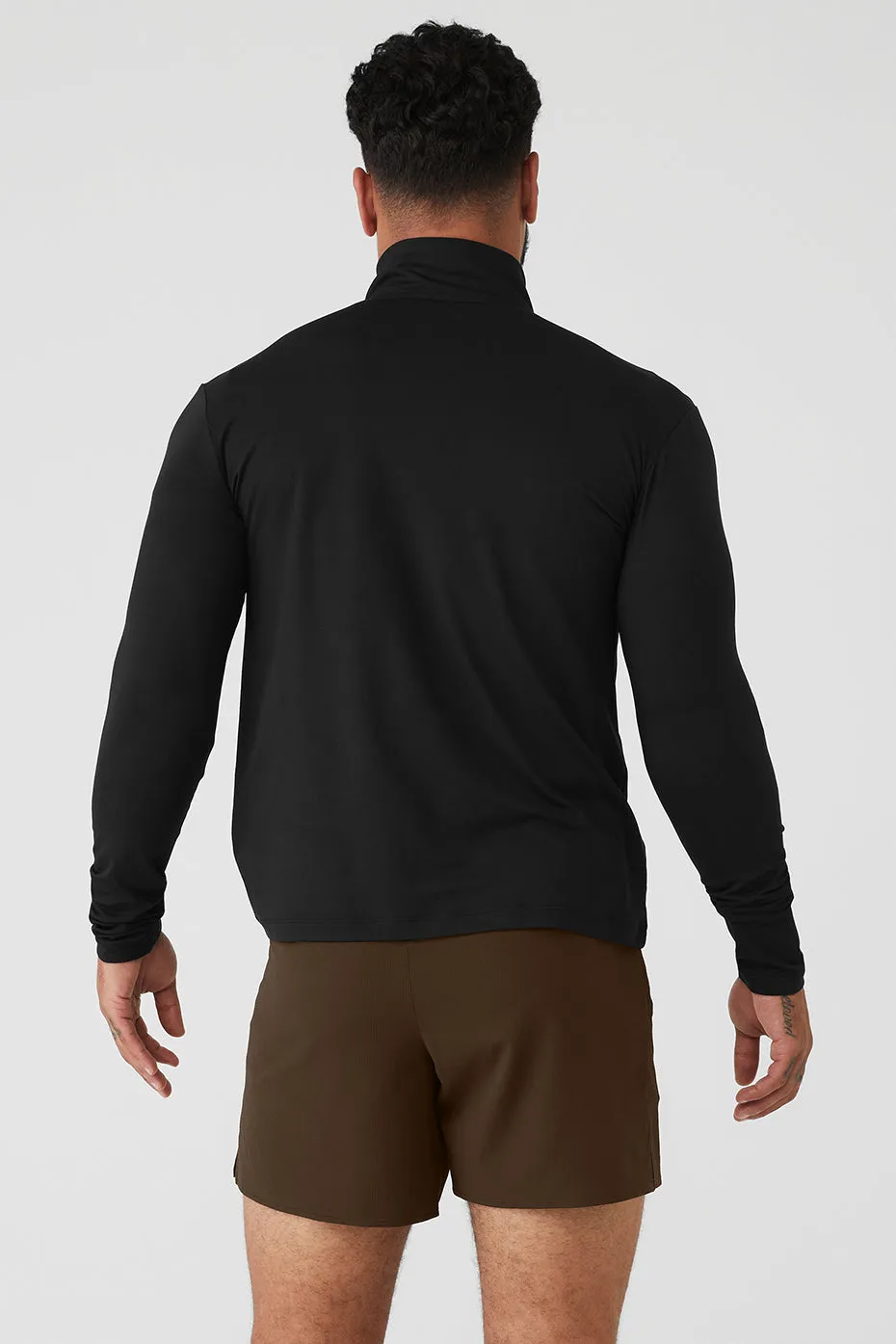 Conquer 1/4 Zip Reform Long Sleeve - Black