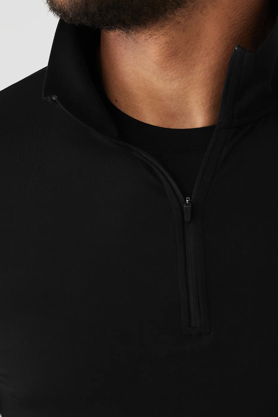 Conquer 1/4 Zip Reform Long Sleeve - Black