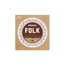 D'Addario EJ32 Folk Nylon Ball End Acoustic Guitar Strings