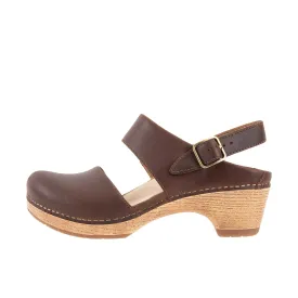 Dansko Womens Luna Lucia Tan Oiled Pull Up