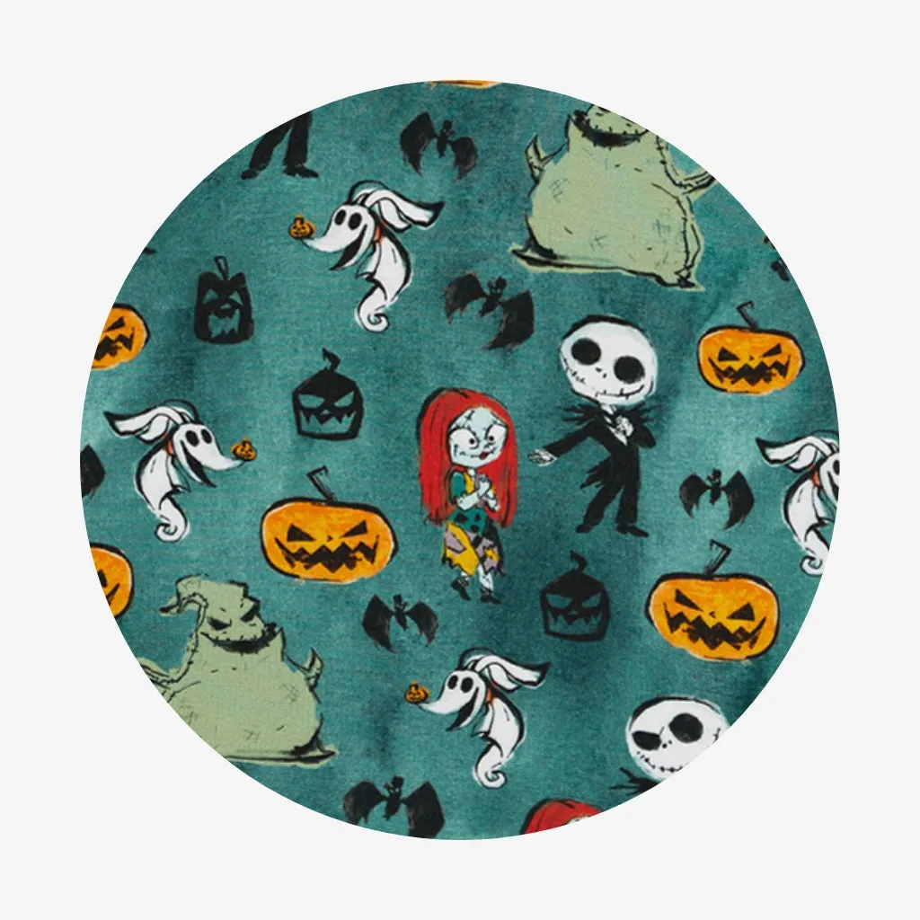 Disney The Nightmare Before Christmas Inky Winter Long Sleeve Ruffled Twirl Dress