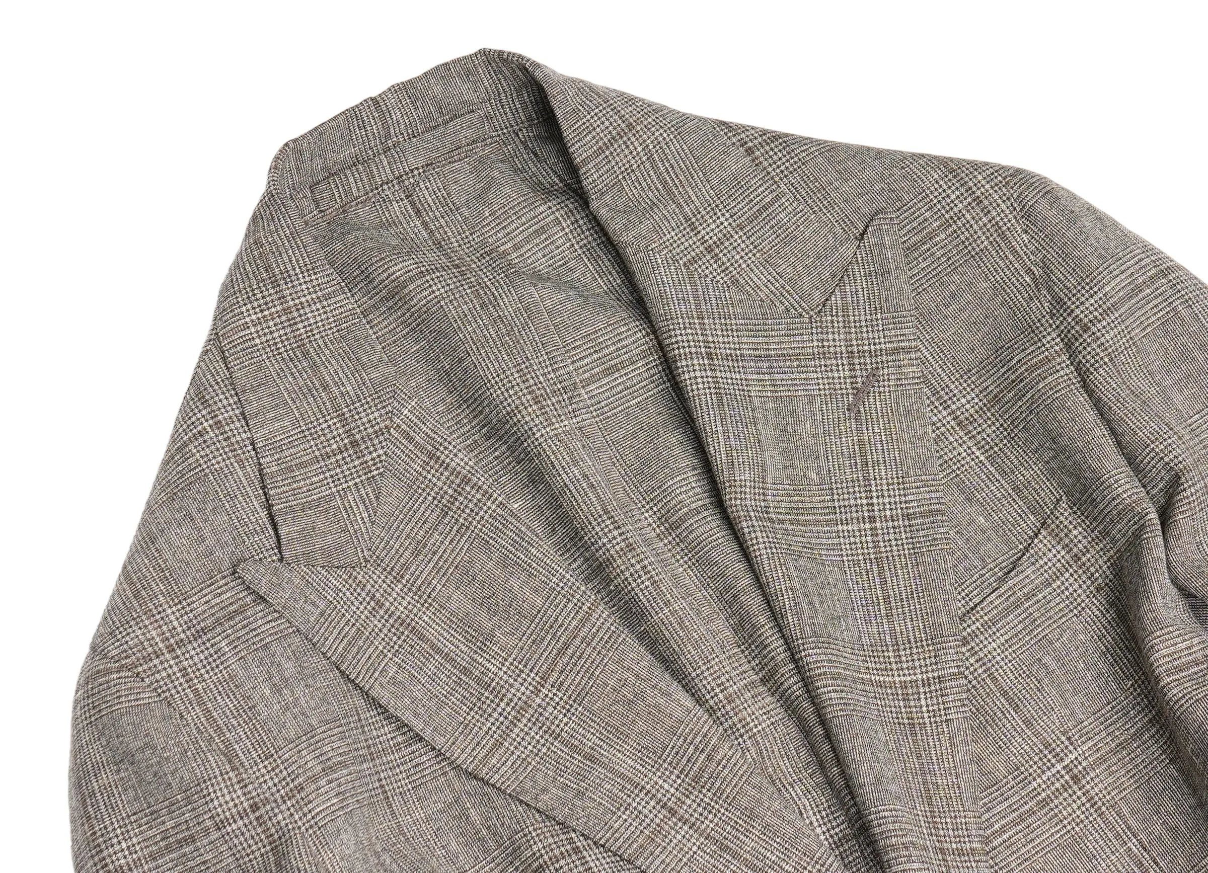 Eleventy - Taupe Checked Summer Sports Jacket 50