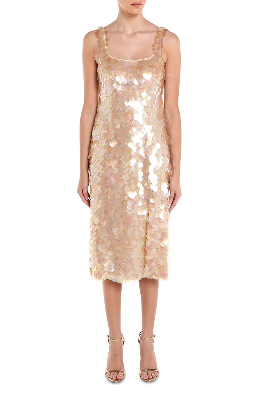 Emika Pailette Midi Dress