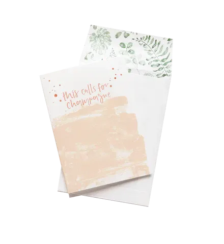Emma Kate Co. Greeting Card - This Calls For Champagne