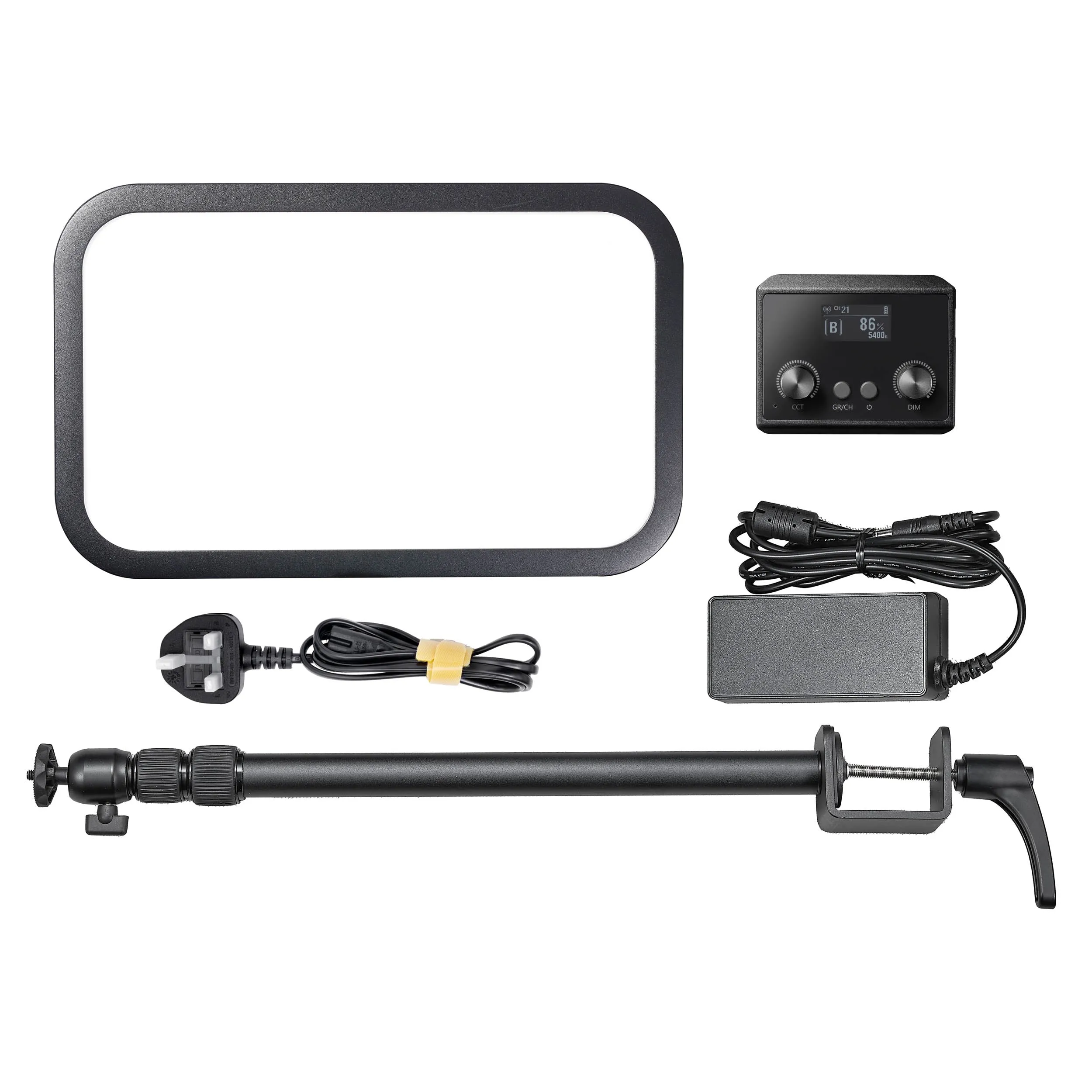ES45 E-Sports and Live Streaming Bi-Colour Slim Light Panel with Mounting Rod & APP