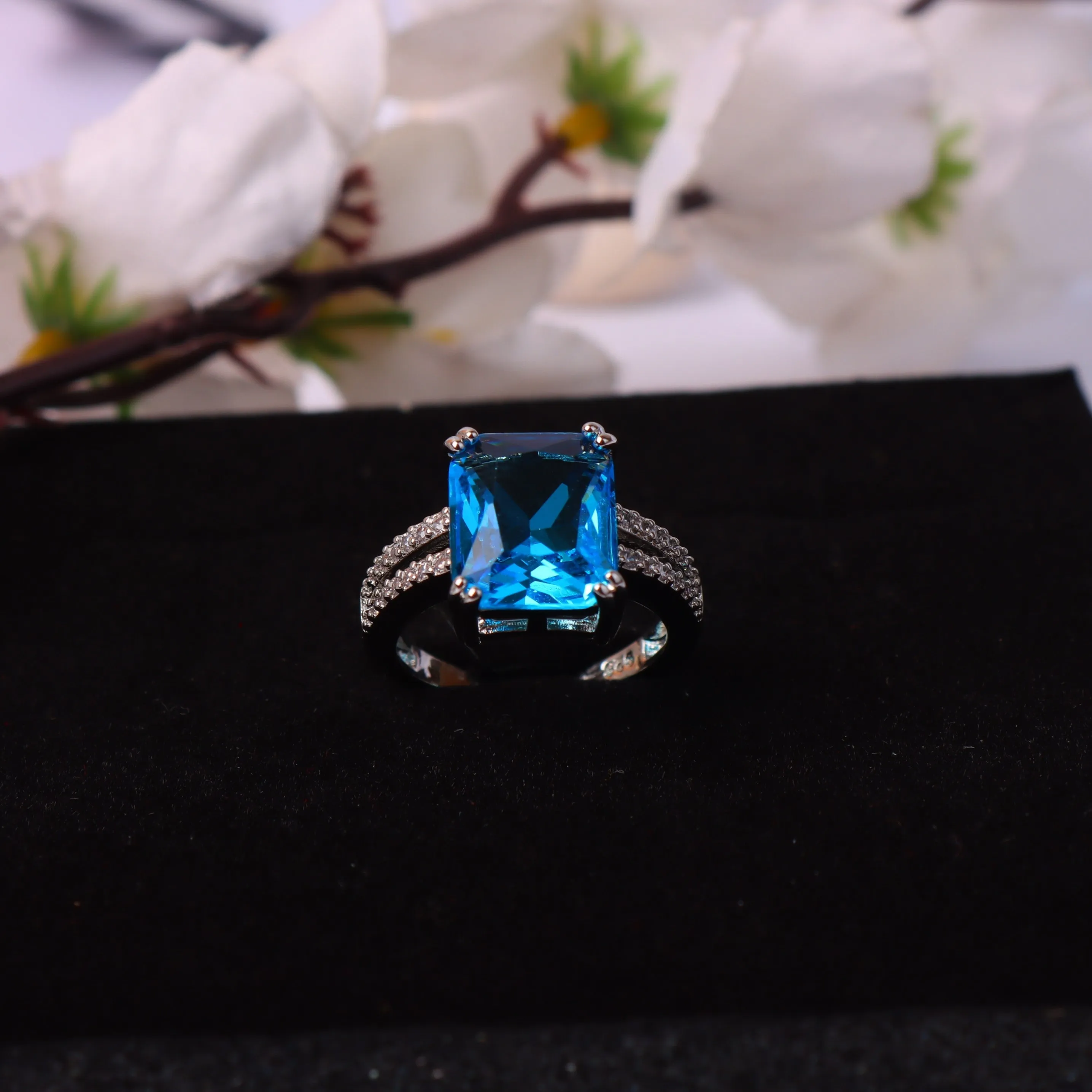 Fine G.Silver Sea Blue Set.