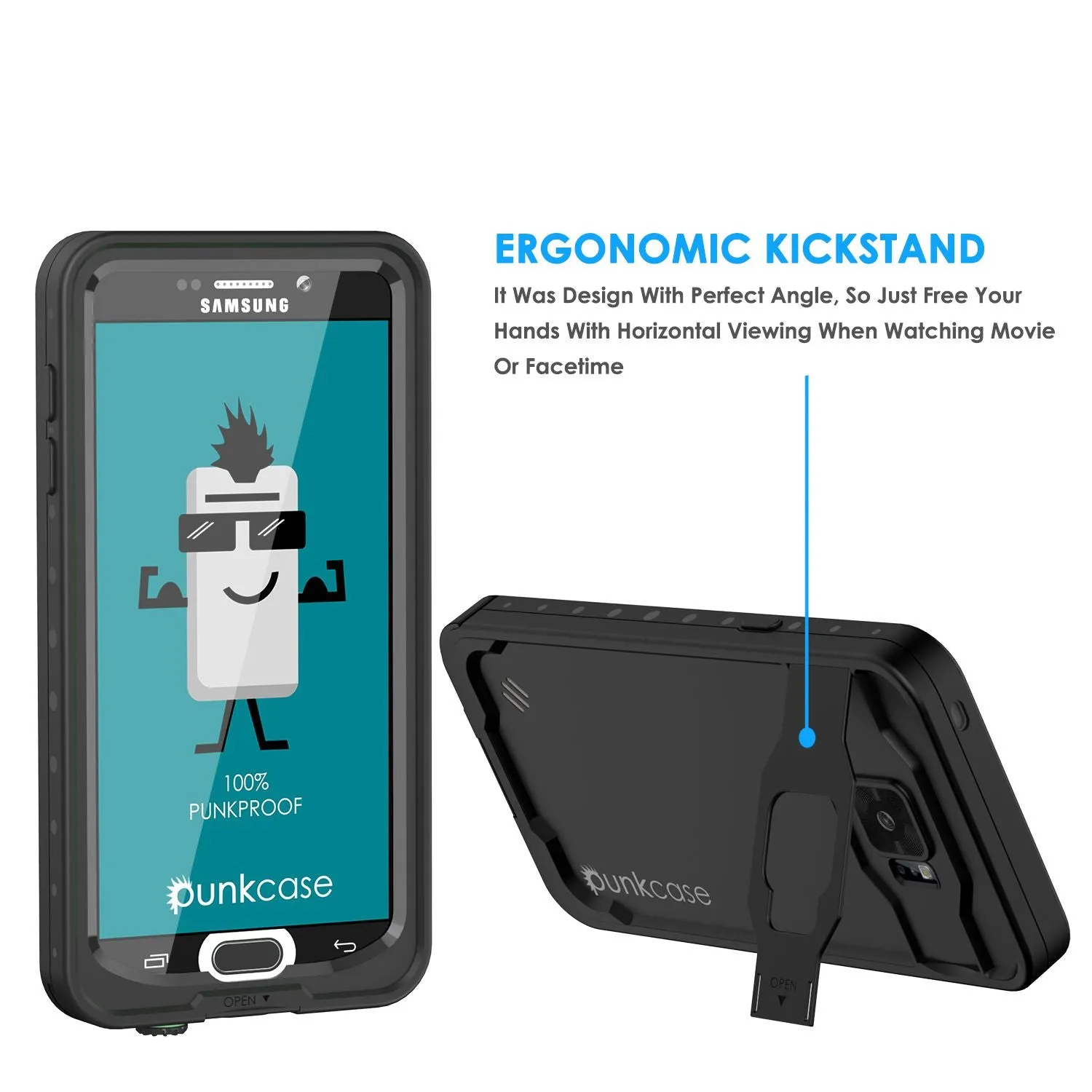 Galaxy Note 5 Waterproof Case, Punkcase StudStar Black Shock/Dirt/Snow Proof | Lifetime Warranty
