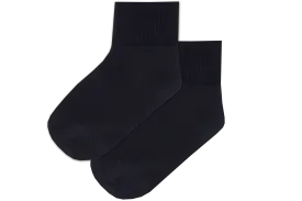 Girls Anklets Socks - Navy Nylon