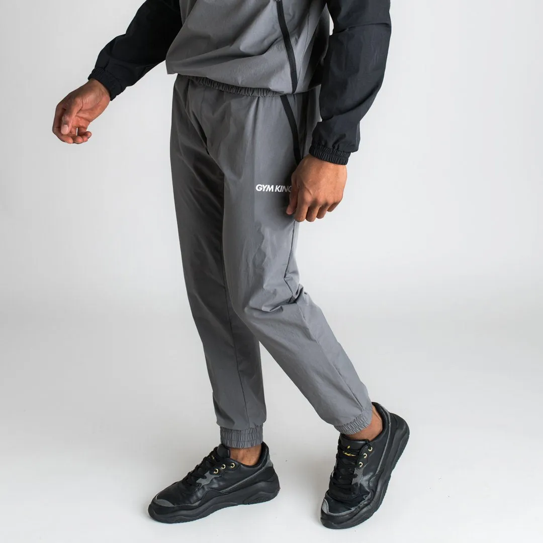 GK Shore Tracksuit Bottoms - Dark Grey/Neon Yellow/Black