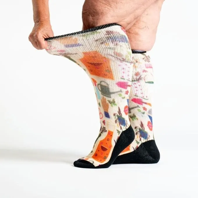 Green Thumb Non-Binding Diabetic Socks