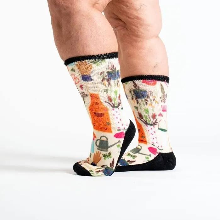 Green Thumb Non-Binding Diabetic Socks