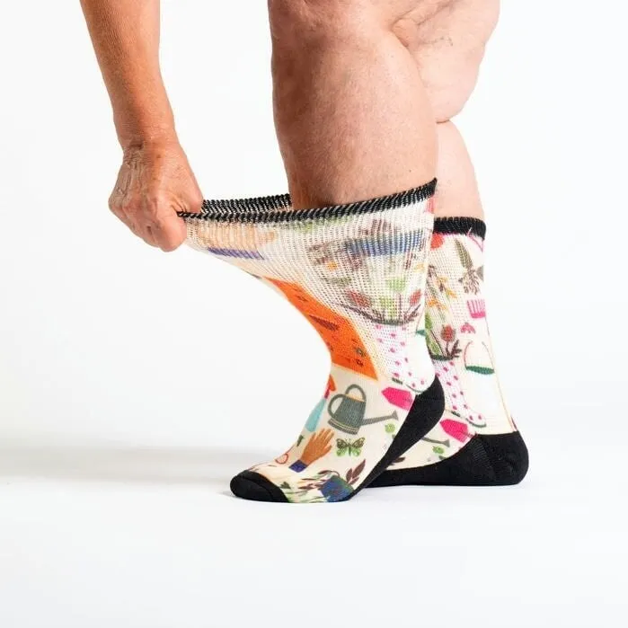 Green Thumb Non-Binding Diabetic Socks