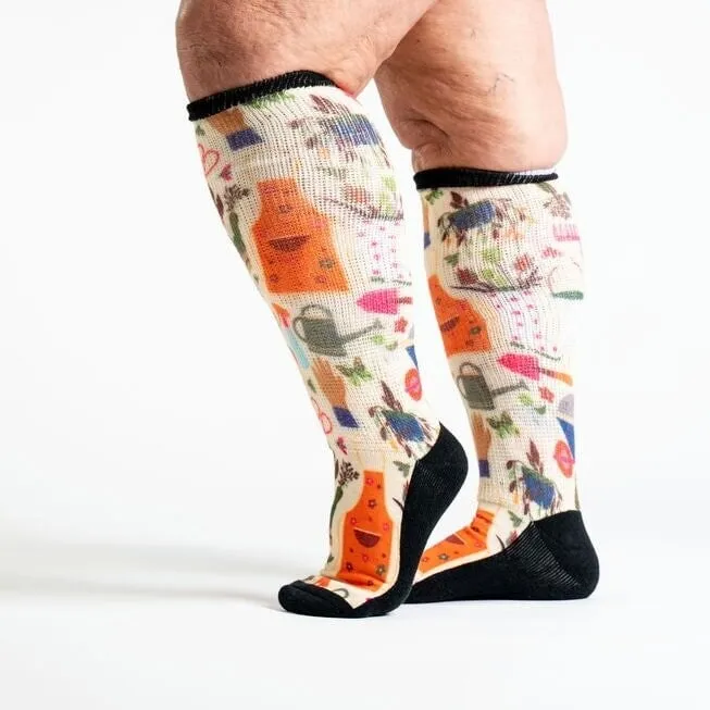 Green Thumb Non-Binding Diabetic Socks