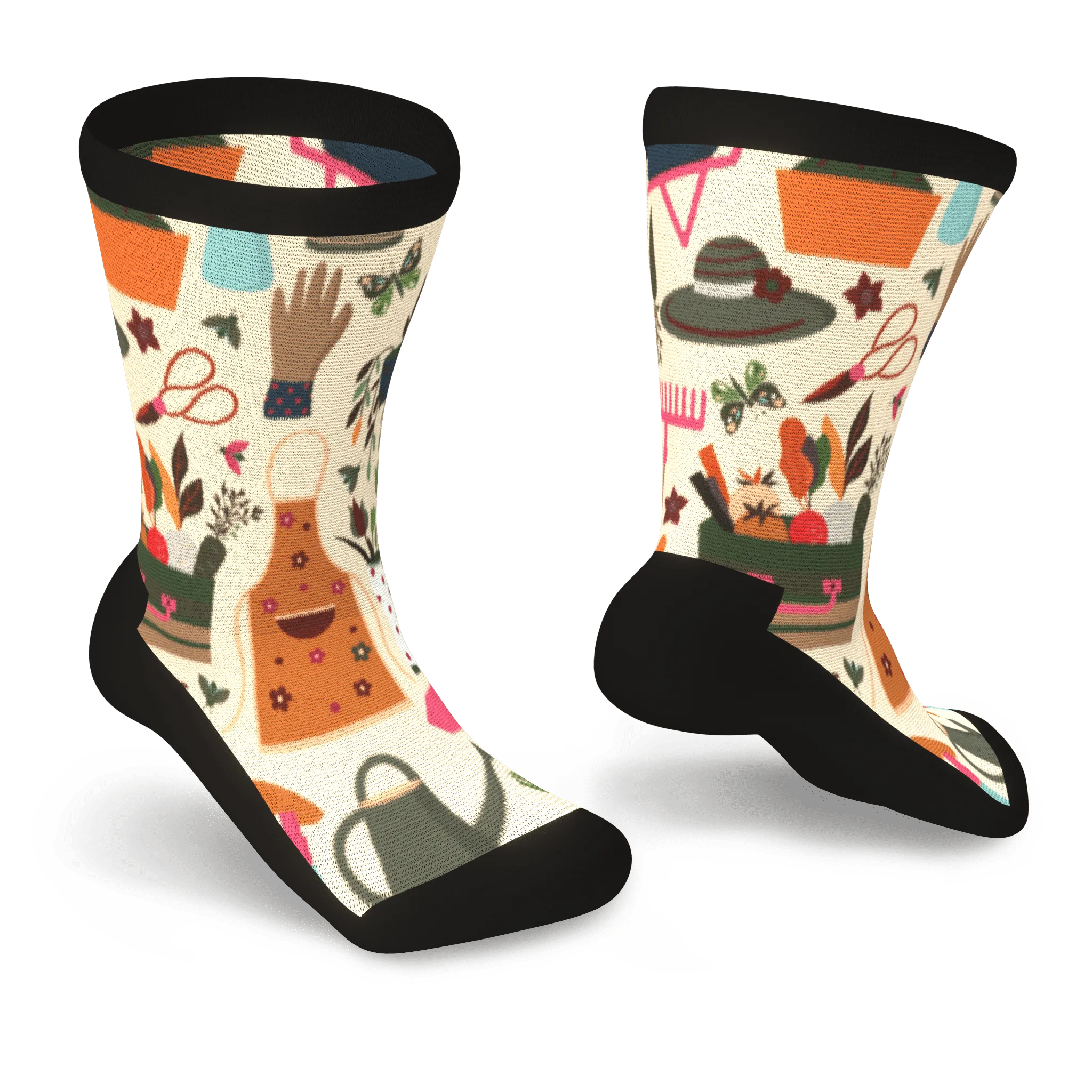 Green Thumb Non-Binding Diabetic Socks