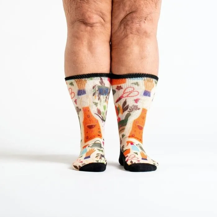Green Thumb Non-Binding Diabetic Socks