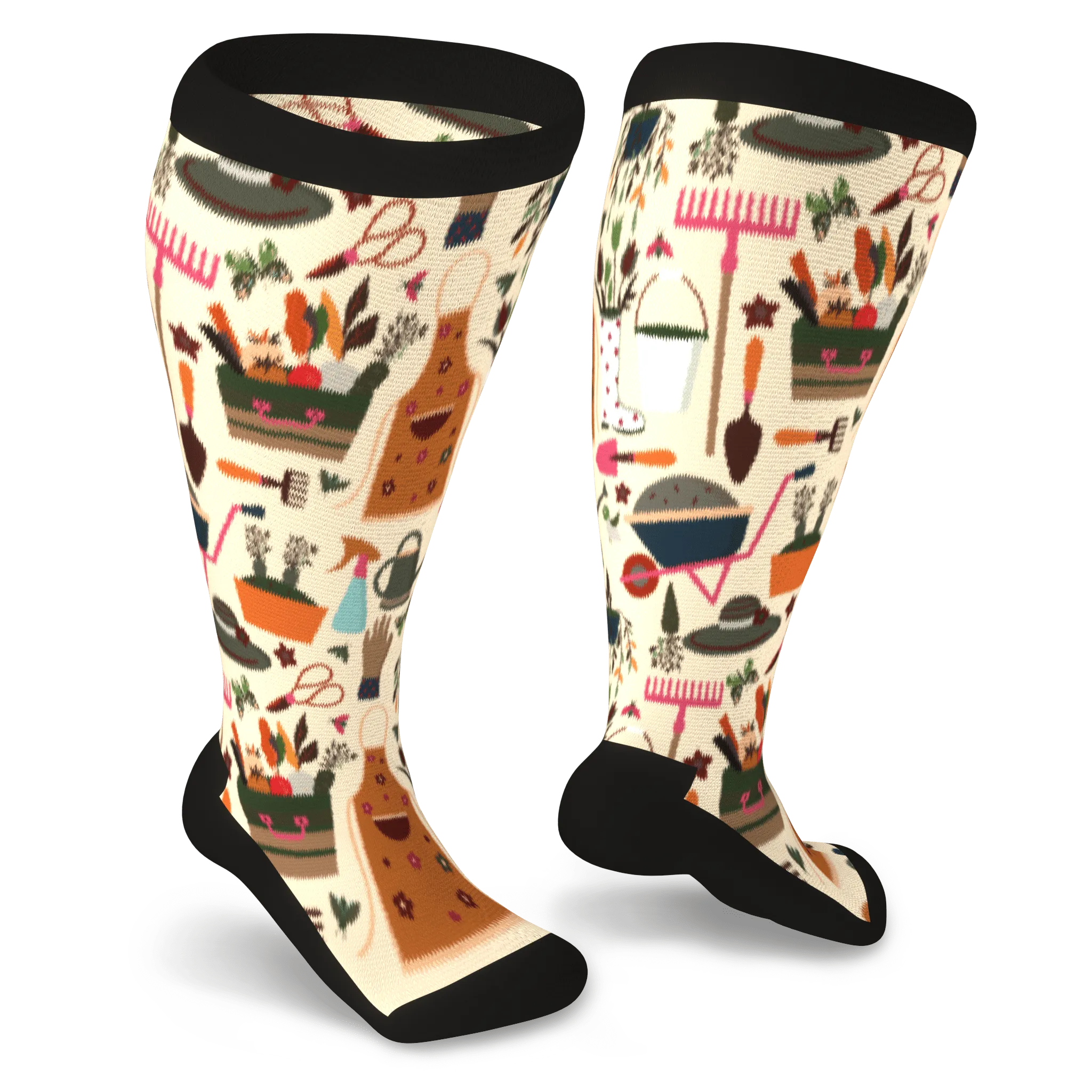 Green Thumb Non-Binding Diabetic Socks
