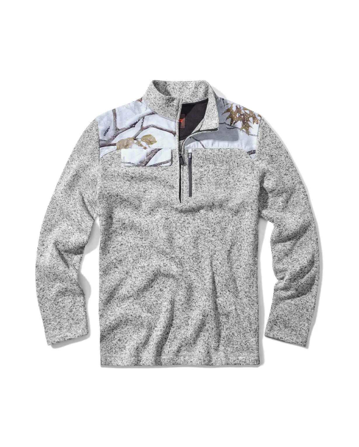 Half Zip Fleece Sweater with Flap Pocket [HKZ411]