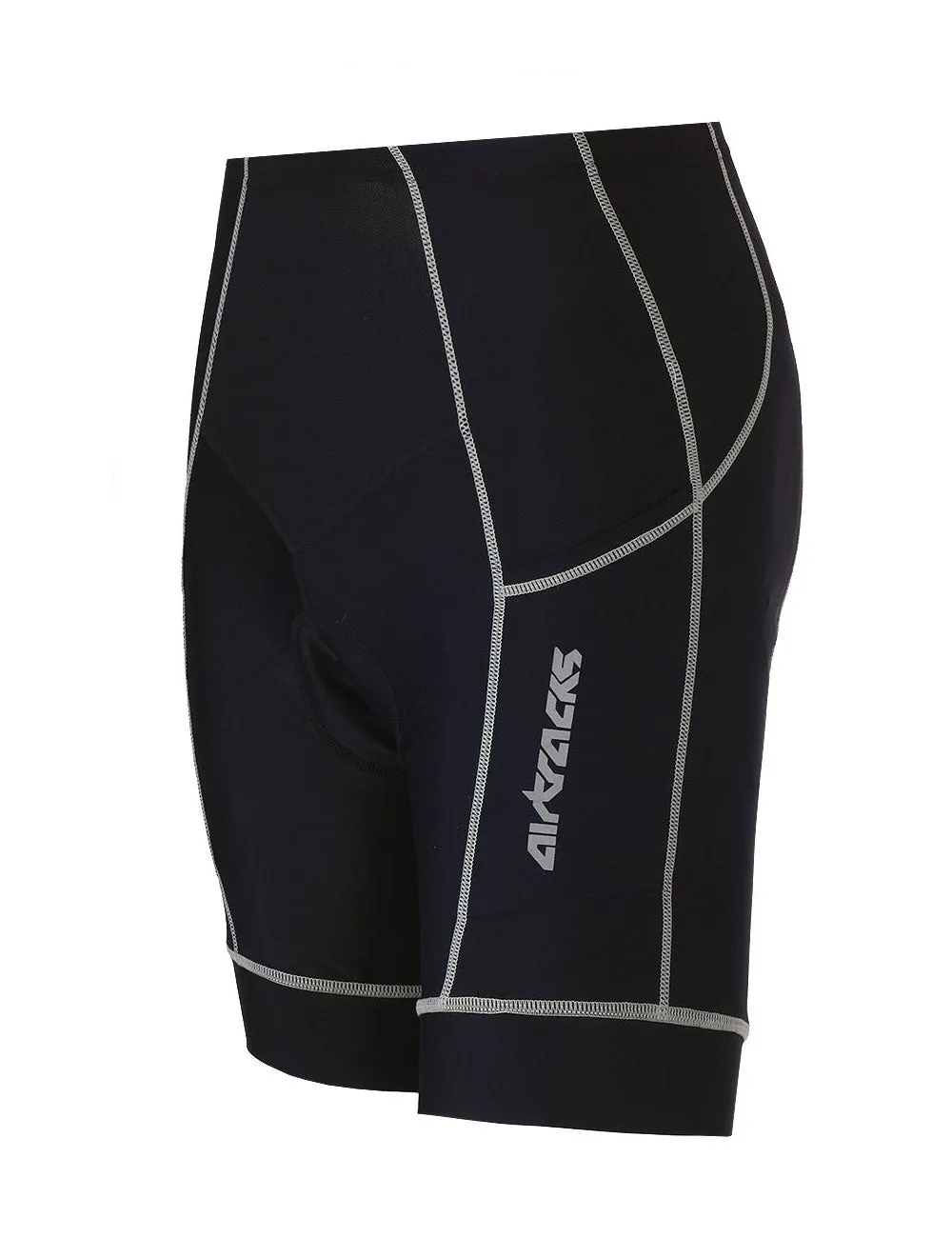 Herren Fahrradhose Kurz Pro Schwarz Grau