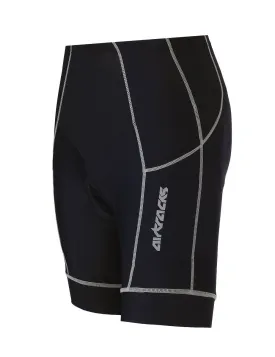 Herren Fahrradhose Kurz Pro Schwarz Grau