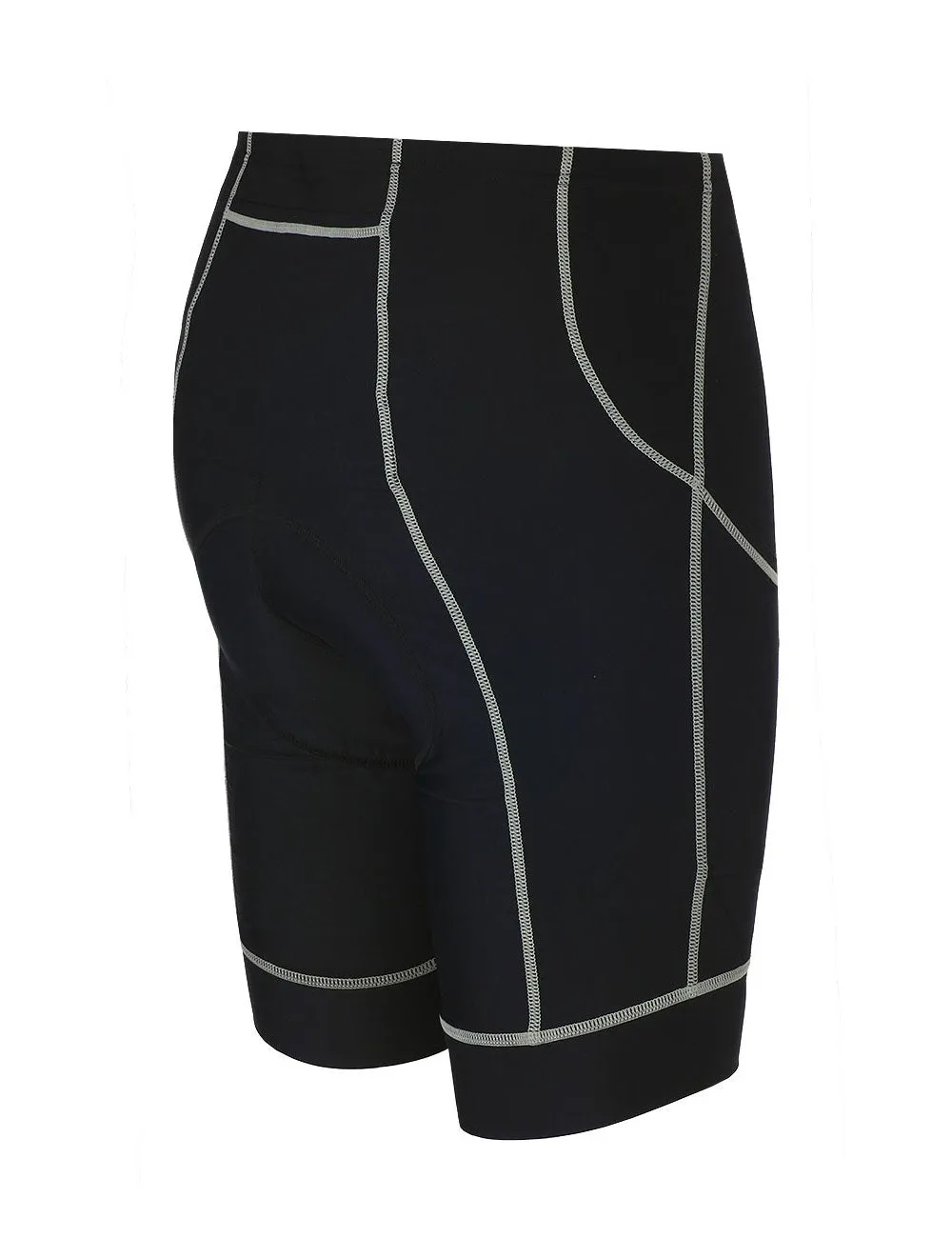Herren Fahrradhose Kurz Pro Schwarz Grau