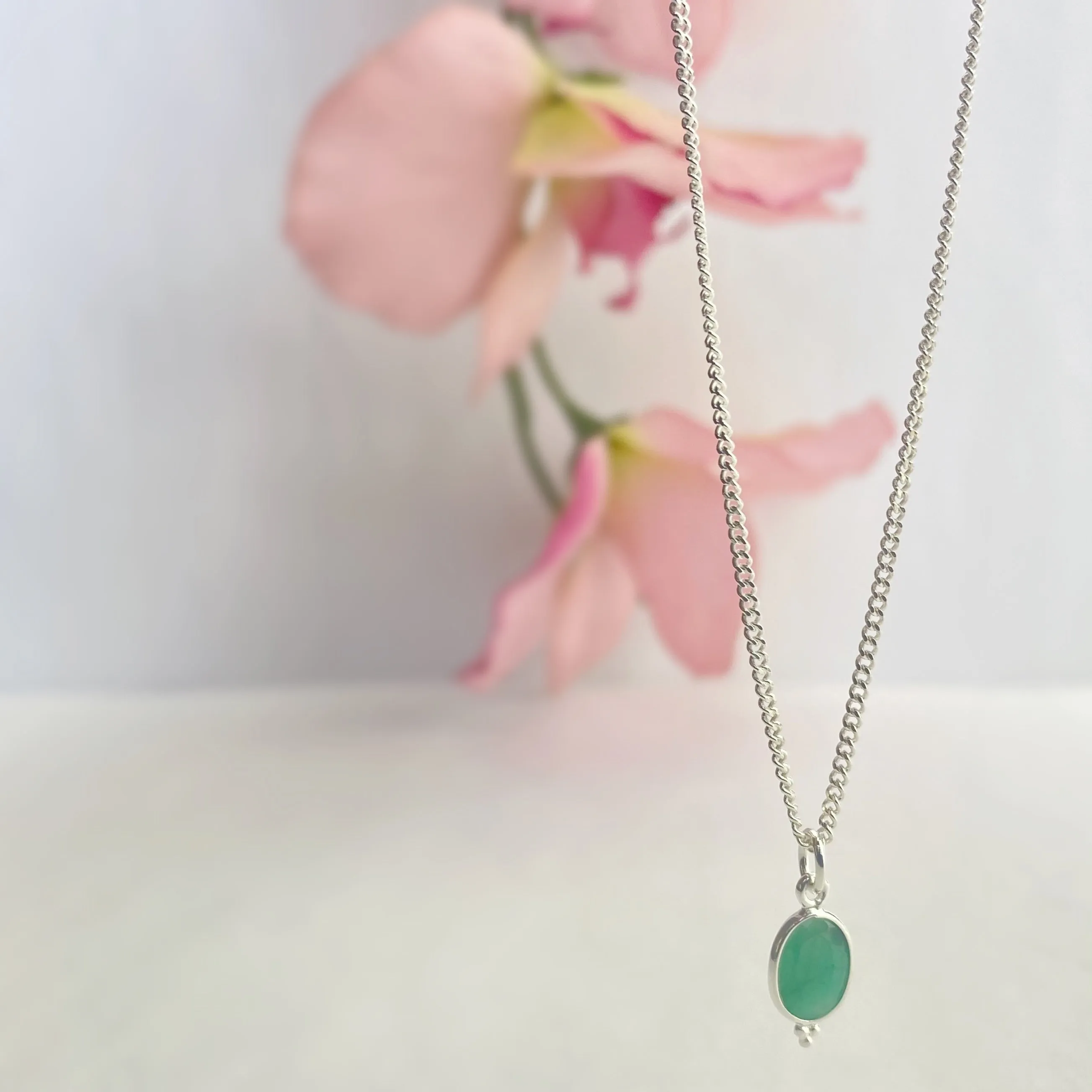 Hint of Emerald Pendant - SP1784