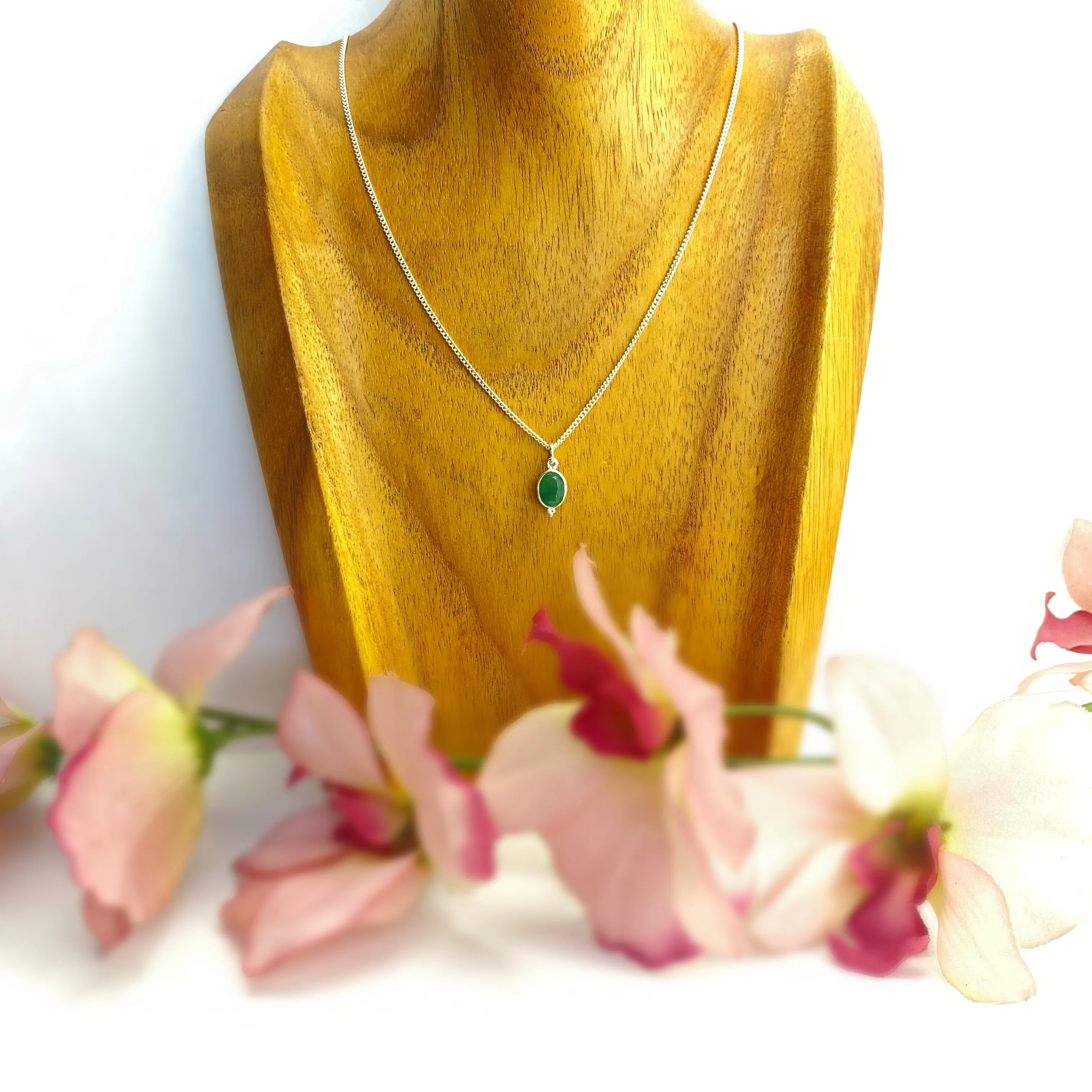 Hint of Emerald Pendant - SP1784