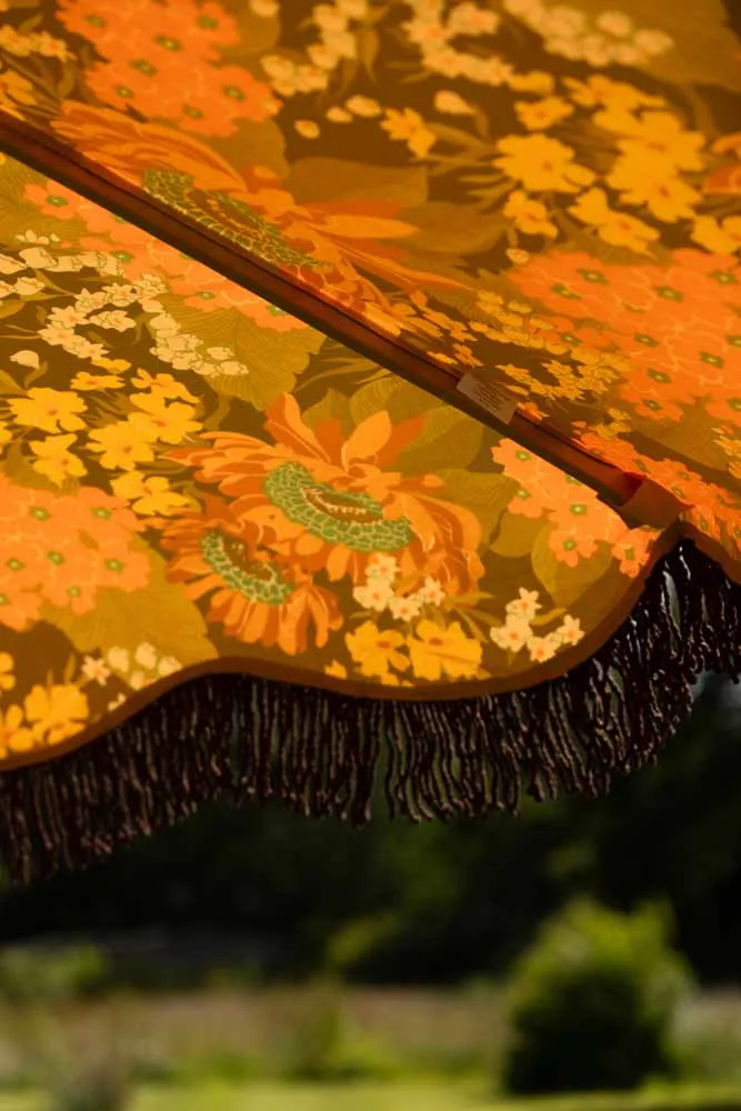 HKliving Dark Florals Flourish Parasol