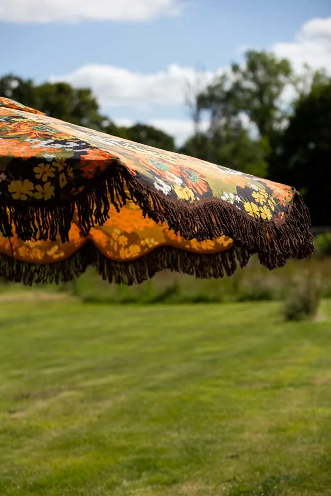 HKliving Dark Florals Flourish Parasol