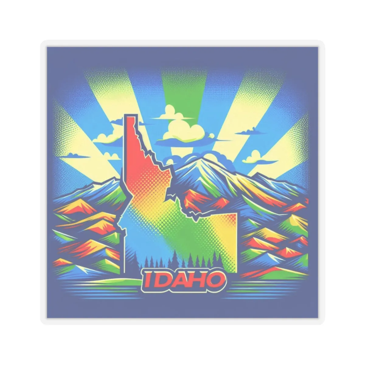 Idaho State Kiss-Cut Stickers