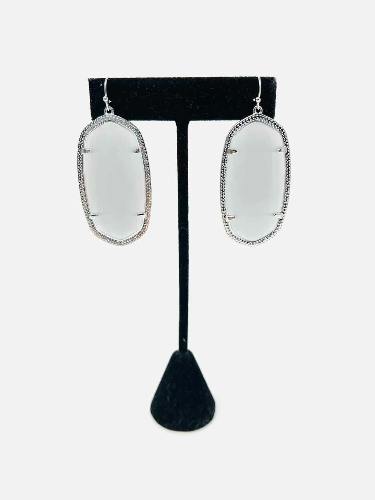 Kendra Scott Silver/Gray Drop W/ BAG! Jewelry Earrings